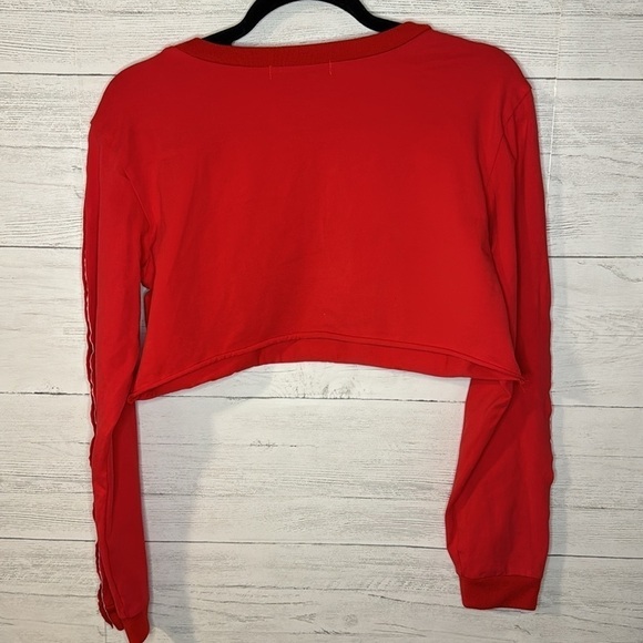 White Fox Red Crop Top | SIZE S - Picture 3 of 6